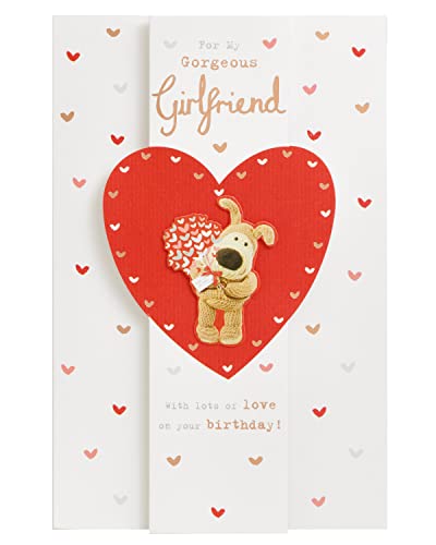 Boofle Geburtstagskarte für Freundin mit Umschlag – niedliches Design Blumenstrauß von Boofle