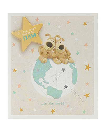 Boofle Geburtstagskarte – niedliche Karte für Freund – niedliche Geburtstagskarte für sie – To the Most Amazing Friend Sat on Top of World von Boofle
