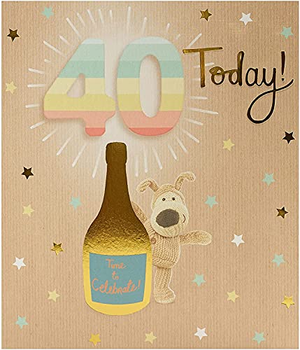 Boofle Geburtstagskarte zum 40. Geburtstag – Geburtstagskarte für Ihn – Geburtstagskarte für sie – Happy 40th Birthday von Boofle