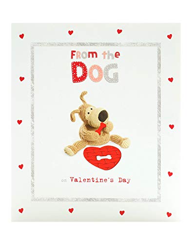 Boofle Grußkarte zum Valentinstag von The Dog, niedliche Valentinstagskarten von Boofle