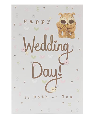Boofle Hochzeitskarte – Glückwunschkarte zum Hochzeitstag – niedliche Hochzeitskarte für beide von Ihnen von Boofle