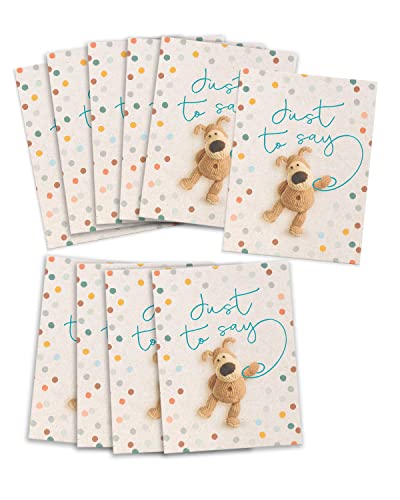 Boofle Just To Say Karten Multipack mit 10 Stück für Sie und Ihn, niedliche Designs von Boofle