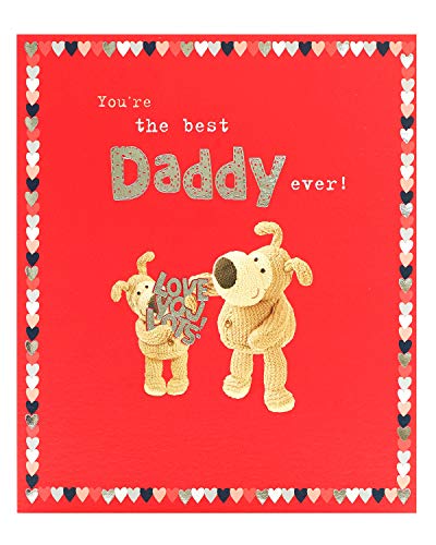 Boofle Valentinstagskarte für Papa, niedliche Valentinstagskarte für Papa, Valentinstagskarte für sie, rot von Boofle