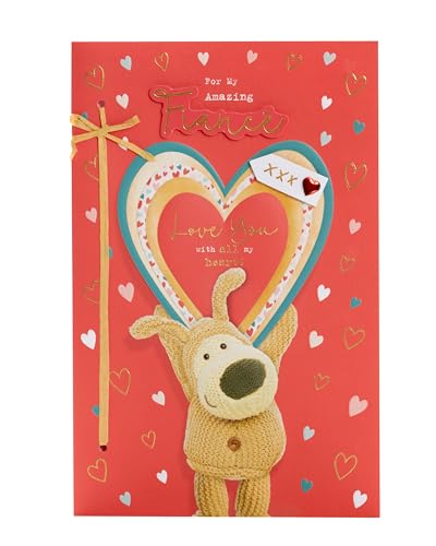 Boofle Valentinstagskarte für Verlobte – niedliches Design von Boofle