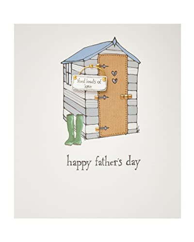 Boofle Vatertagskarte – Happy Father's Day – General Wish Vatertagskarte – Vatertagskarte für Papa – Vatertagskarte für jeden – leere Innenseite für Ihre eigene Nachricht, mehrfarbig von Boofle
