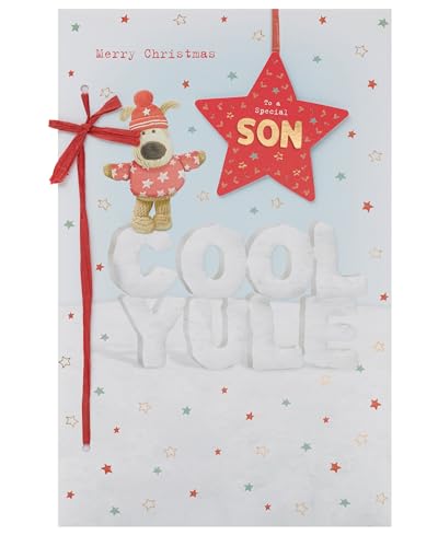 Boofle Weihnachtskarte für Sohn – niedliches Design von Boofle
