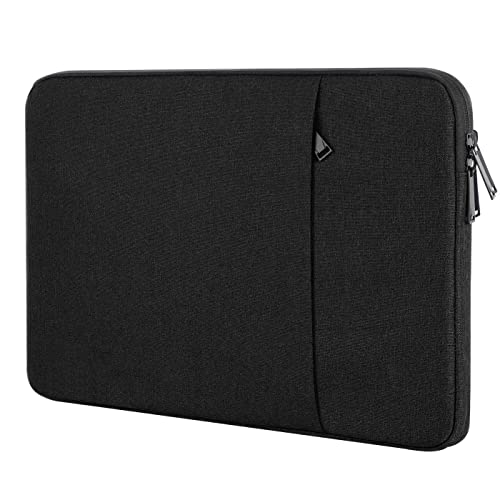 Boojarr 13-14 Zoll Laptop Sleeve Kompatibel mit 13 Zoll MacBook Air/Pro, 14 Zoll MacBook Pro, 13,3 Zoll Notebook Computer Wasserdicht Stoßfest Tasche Tablet iPad Tragetasche, Schwarz von Boojarr