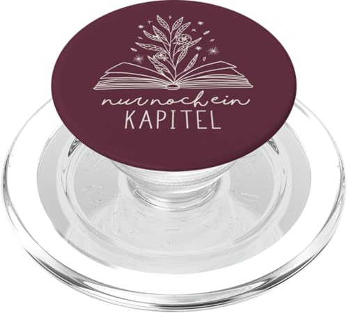 Nur Noch Ein Kapitel - Floral Book Lover (Burgund) PopSockets PopGrip für MagSafe von Book Lover Gifts by Vine Mercantile