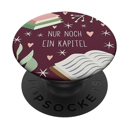 Nur Noch Ein Kapitel - Süße Buchliebhaber Lesen PopSockets Klebender PopGrip von Book Lover Gifts by Vine Mercantile