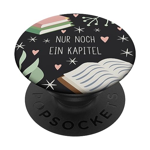 Nur Noch Ein Kapitel - Süße Buchliebhaber Lesen PopSockets Klebender PopGrip von Book Lover Gifts by Vine Mercantile
