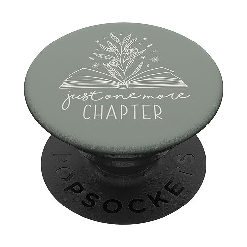 Nur noch ein Kapitel - Floral Book Lover (Dusty Sage) PopSockets mit austauschbarem PopGrip von Book Lover Gifts by Vine Mercantile