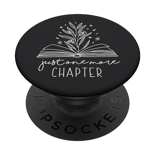 Nur noch ein Kapitel Floral Book Lover Reading Design PopSockets mit austauschbarem PopGrip von Book Lover Gifts by Vine Mercantile