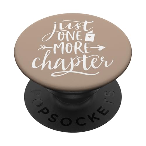 Just One More Chapter - Cute Book Club Reading Lover PopSockets Klebender PopGrip Just One More Chapter - Cute Book Club Reading Lover PopSockets Klebender PopGrip von Book Lover Gifts by Vine Mercantile