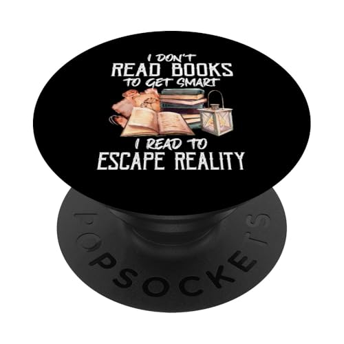I Don't Read Books To Get Smart Book Leseliebhaber Bookish PopSockets Klebender PopGrip I Don't Read Books To Get Smart Book Leseliebhaber Bookish PopSockets Klebender PopGrip von Book Lover Humor - DressedForDuty