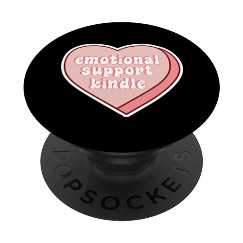Emotionale Unterstützung Kindle Rosa Herz PopSockets Klebender PopGrip von Book Lovers PopSock