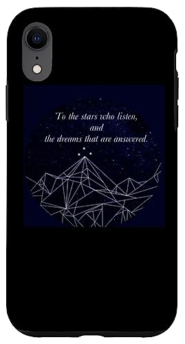Hülle für iPhone XR Bücherwurm ACOMAF To the Stars Night Court Bookish von Bookish Gifts for Book lovers Creations by Hallows