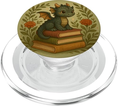 Book Lover Librarian Dragon Reading Fantasy Aesthetic Cute PopSockets PopGrip für MagSafe Book Lover Librarian Dragon Reading Fantasy Aesthetic Cute PopSockets PopGrip für MagSafe von Bookish Reader Girls Women Cute Aesthetic Reading