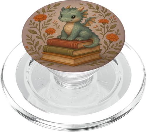 Book Lover Librarian Dragon Reading Fantasy Aesthetic Cute PopSockets PopGrip für MagSafe Book Lover Librarian Dragon Reading Fantasy Aesthetic Cute PopSockets PopGrip für MagSafe von Bookish Reader Girls Women Cute Aesthetic Reading