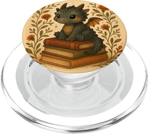 Book Lover Librarian Dragon Reading Fantasy Aesthetic Cute PopSockets PopGrip für MagSafe Book Lover Librarian Dragon Reading Fantasy Aesthetic Cute PopSockets PopGrip für MagSafe von Bookish Reader Girls Women Cute Aesthetic Reading