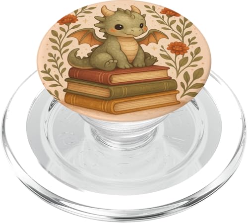 Book Lover Librarian Dragon Reading Fantasy Aesthetic Cute PopSockets PopGrip für MagSafe Book Lover Librarian Dragon Reading Fantasy Aesthetic Cute PopSockets PopGrip für MagSafe von Bookish Reader Girls Women Cute Aesthetic Reading