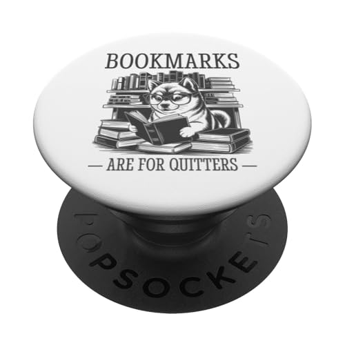 Bookmarks Are For Quitters PopSockets Klebender PopGrip von Bookmarks Are For Quitters
