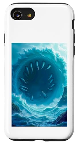 Charybdis Griechische Mythologie Schiff verschlingt Seeungeheuer gruselig Hülle für iPhone SE (2020) / 7 / 8 von Boom Manufaktur