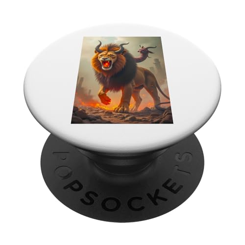Chimera Griechische Mythologie Kreatur mit dem Kopf eines Löwen PopSockets Klebender PopGrip Chimera Griechische Mythologie Kreatur mit dem Kopf eines Löwen PopSockets Klebender PopGrip von Boom Manufaktur