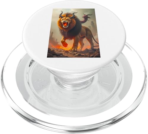 Chimera Griechische Mythologie Kreatur mit dem Kopf eines Löwen PopSockets PopGrip für MagSafe Chimera Griechische Mythologie Kreatur mit dem Kopf eines Löwen PopSockets PopGrip für MagSafe von Boom Manufaktur