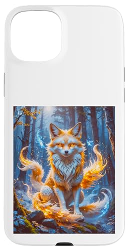 Japanische Mythologie Gott Kitsune Inari Okami Gott des Reis Fuchs Hülle für iPhone 15 Plus von Boom Manufaktur