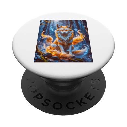 Japanische Mythologie Gott Kitsune Inari Okami Gott des Reis Fuchs PopSockets Klebender PopGrip Japanische Mythologie Gott Kitsune Inari Okami Gott des Reis Fuchs PopSockets Klebender PopGrip von Boom Manufaktur
