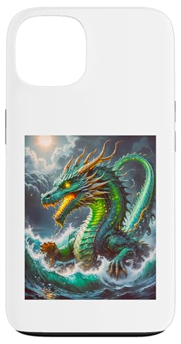Japanische Mythologie Gott Ryujin Wasserdrache Bestie Meer Monster Hülle für iPhone 13 von Boom Manufaktur