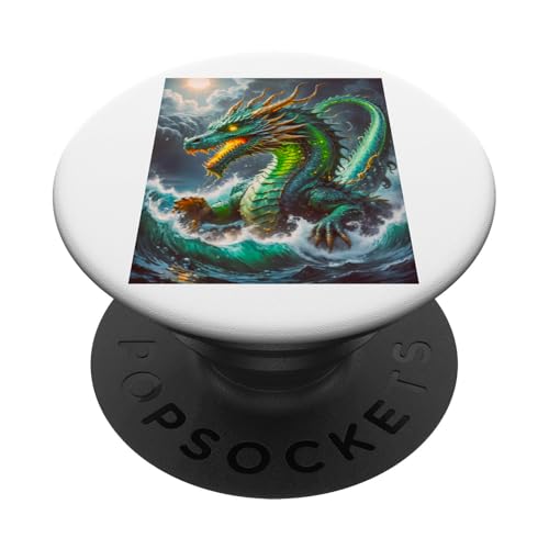 Japanische Mythologie Gott Ryujin Wasserdrache Bestie Meer Monster PopSockets Klebender PopGrip Japanische Mythologie Gott Ryujin Wasserdrache Bestie Meer Monster PopSockets Klebender PopGrip von Boom Manufaktur