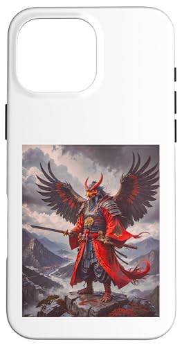 Japanischer Mythologiegott Tengu Shinto vogelähnlicher Dämon Hülle für iPhone 16 Pro Max von Boom Manufaktur