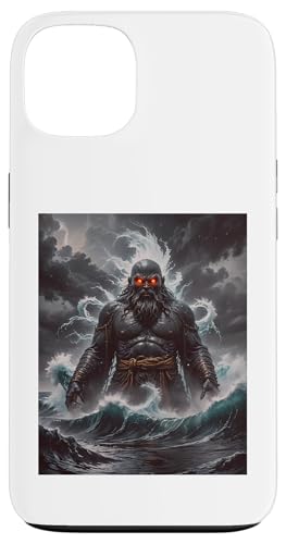Japanischer Mythologiegott Umibozu Seemönch Hülle für iPhone 13 von Boom Manufaktur