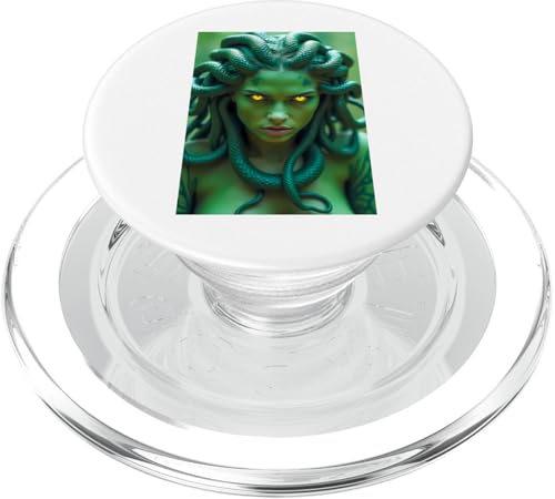 Medusa griechische Mythologie Schlangenhaar-Frau, leuchtende Augen PopSockets PopGrip für MagSafe Medusa griechische Mythologie Schlangenhaar-Frau, leuchtende Augen PopSockets PopGrip für MagSafe von Boom Manufaktur