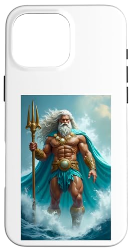 Poseidon griechische Mythologie Gott des Meeres und Erdbeben Hülle für iPhone 16 Pro Max Poseidon griechische Mythologie Gott des Meeres und Erdbeben Hülle für iPhone 16 Pro Max von Boom Manufaktur