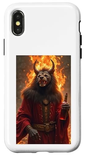 Shesmu Ägyptische Mythologie erschreckendes Dämonengott Monster Hülle für iPhone X/XS von Boom Manufaktur