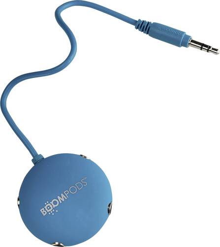 Boompods Audio Splitter Audio Splitter AUX Blau von Boompods