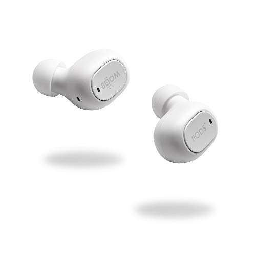 Boompods Boombuds Go True Wireless Bluetooth Kopfhörer, kabellose Ohrhörer,TWS In-Ear Kopfhörer mit Mikrofon, IPX4 Schutz Ear Buds, 5 Std. Spielzeit, Weiß von Boompods