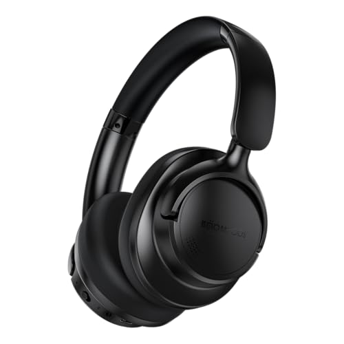 Boompods Headpods ANC+ Geräuschunterdrückende Kopfhörer - Over-Ear Bluetooth Kopfhörer mit Mikrofon, 55+ Std. Spielzeit und Pillowfoam-Polster, Faltbarer Over-Ear Headset und Reisetasche, Schwarz Boompods Headpods ANC+ Geräuschunterdrückende Kopfhörer - Over-Ear Bluetooth Kopfhörer mit Mikrofon, 55+ Std. Spielzeit und Pillowfoam-Polster, Faltbarer Over-Ear Headset und Reisetasche, Schwarz von Boompods