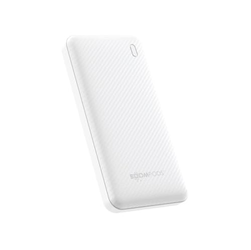 Boompods Obi-Power Powerbank 10,000mAh - Tragbarer Akku mit Schnellladefunktion, Universal USB-C Power Bank, Leicht und Kompakter Ladegeräte für Smartphones und Tablets, 1x USB C & 2X USB, Weiß von Boompods