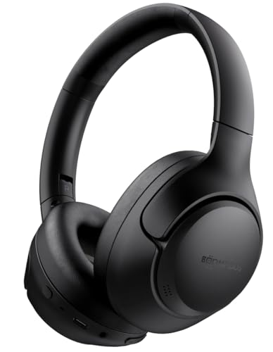 Boompods Orbit ANC - Over Ear Active Noise Cancelling Kopfhörer - Leichte Kabellose Over-Ear-Kopfhörer mit Mikrofon, Bluetooth-Kopfhörer, USB-C-Aufladung, 18+ Stunden Sound/Musikwiedergabe, Schwarz Boompods Orbit ANC - Over Ear Active Noise Cancelling Kopfhörer - Leichte Kabellose Over-Ear-Kopfhörer mit Mikrofon, Bluetooth-Kopfhörer, USB-C-Aufladung, 18+ Stunden Sound/Musikwiedergabe, Schwarz von Boompods