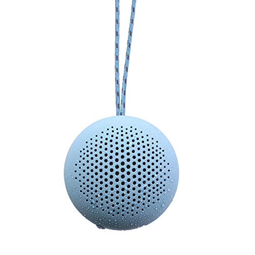 Boompods Rokpod Kleiner tragbarer Bluetooth-Lautsprecher - Kabelloser Mini Speaker, IPX7 wasserdichter Duschlautsprecher, Indoor/Outdoor Lautsprecher, für Garten, Bad, Reisen & Fahrrad, Eisblau Boompods Rokpod Kleiner tragbarer Bluetooth-Lautsprecher - Kabelloser Mini Speaker, IPX7 wasserdichter Duschlautsprecher, Indoor/Outdoor Lautsprecher, für Garten, Bad, Reisen & Fahrrad, Eisblau von Boompods