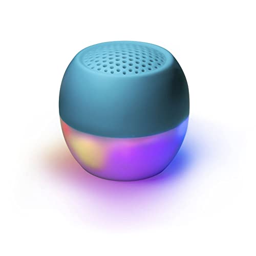 Boompods Soundflare - Nachhaltiger tragbarer Mini Bluetooth Lautsprecher, hergestellt aus Ozean gebundenen Kunststoffen, Outdoor Lautsprecher klein, IPX6 wasserdicht, 5 Std Spielzeit, Mikro, Blau von Boompods