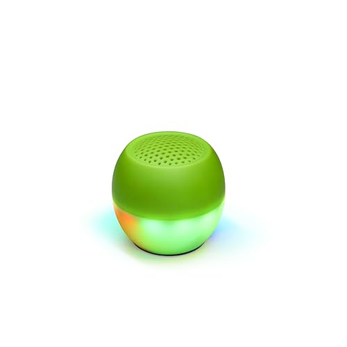 Boompods Soundflare - Nachhaltiger tragbarer Mini Bluetooth Lautsprecher, hergestellt aus Ozean gebundenen Kunststoffen, Outdoor Lautsprecher klein, IPX6 wasserdicht, 5 Std Spielzeit, Mikro, Grün von Boompods