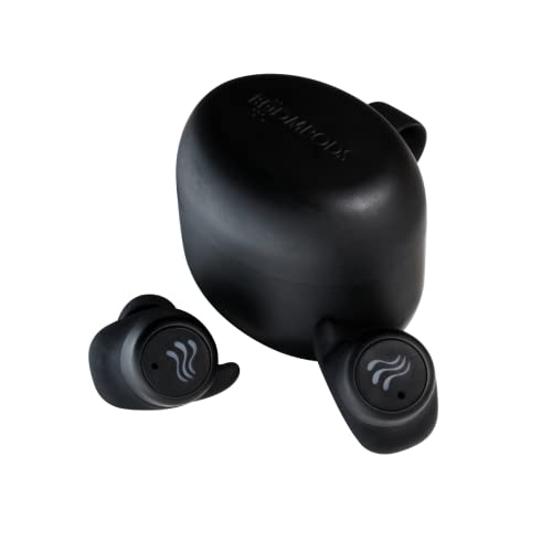 Boompods Soundwave True Wireless Bluetooth Kopfhörer, kabellose Ohrhörer,TWS In-Ear Sport Kopfhörer mit Mikrofon, IPX6 Schutz Ear Buds, bis zu 30 Std. Spielzeit, Schwarz von Boompods