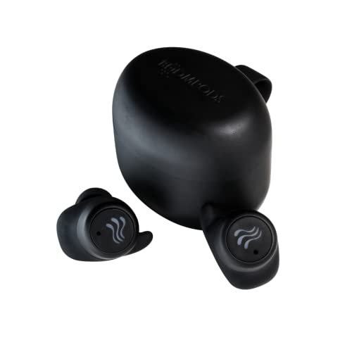 Boompods Soundwave True Wireless Ohrhörer - Kabellose Bluetooth In-Ear Kopfhörer mit 30 Std. Spielzeit, IPX6 Wasserschutz & App-Steuerung, TWS Sport-Kopfhörer mit Mikrofon, Schwarz von Boompods