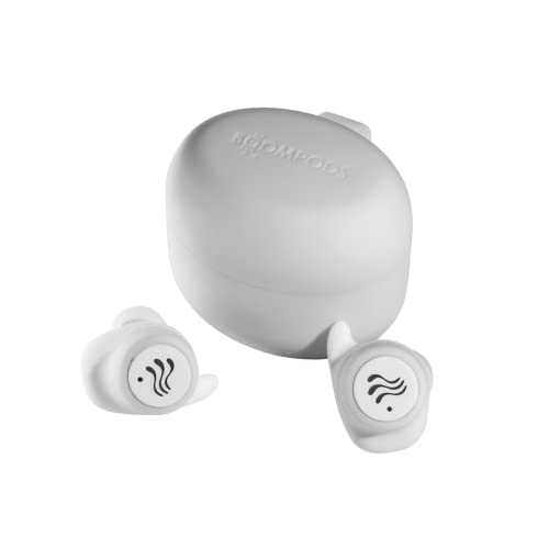 Boompods Soundwave True Wireless Bluetooth Kopfhörer, kabellose Ohrhörer,TWS In-Ear Sport Kopfhörer mit Mikrofon, IPX6 Schutz Ear Buds, bis zu 30 Std. Spielzeit, Weiß von Boompods