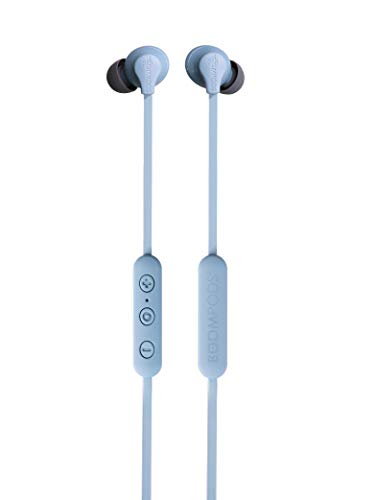 Boompods Sportline Wireless Bluetooth Kopfhörer, kabellose Ohrhörer, In-Ear Kopfhörer mit Mikrofon, IPX4 Schutz Ear Buds, 5 Std. Spielzeit, Eisblau von Boompods