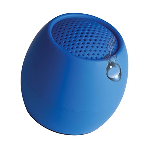 Boompods Zero Mini tragbarer Bluetooth Lautsprecher - Kabelloser Lautsprecher, IPX6 wasserdicht, 5 Std Spielzeit, Outdoor Speaker klein, Mikrofon & Dual Pairing, für Dusche, Reisen, iPhone, Blau von Boompods